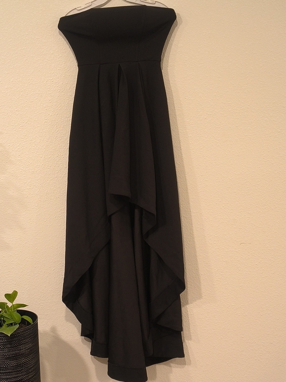 Speechless Strapless Black High-Low Gown